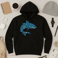 Dot Art Shark Polka Dots Women Hoodie thumb 3