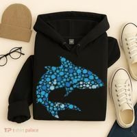 Dot Art Shark Polka Dots Women Hoodie thumb 4