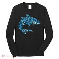 Dot Art Shark Polka Dots Women Long Sleeve Shirt thumb 0