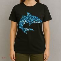 Dot Art Shark Polka Dots Women T-Shirt thumb 4
