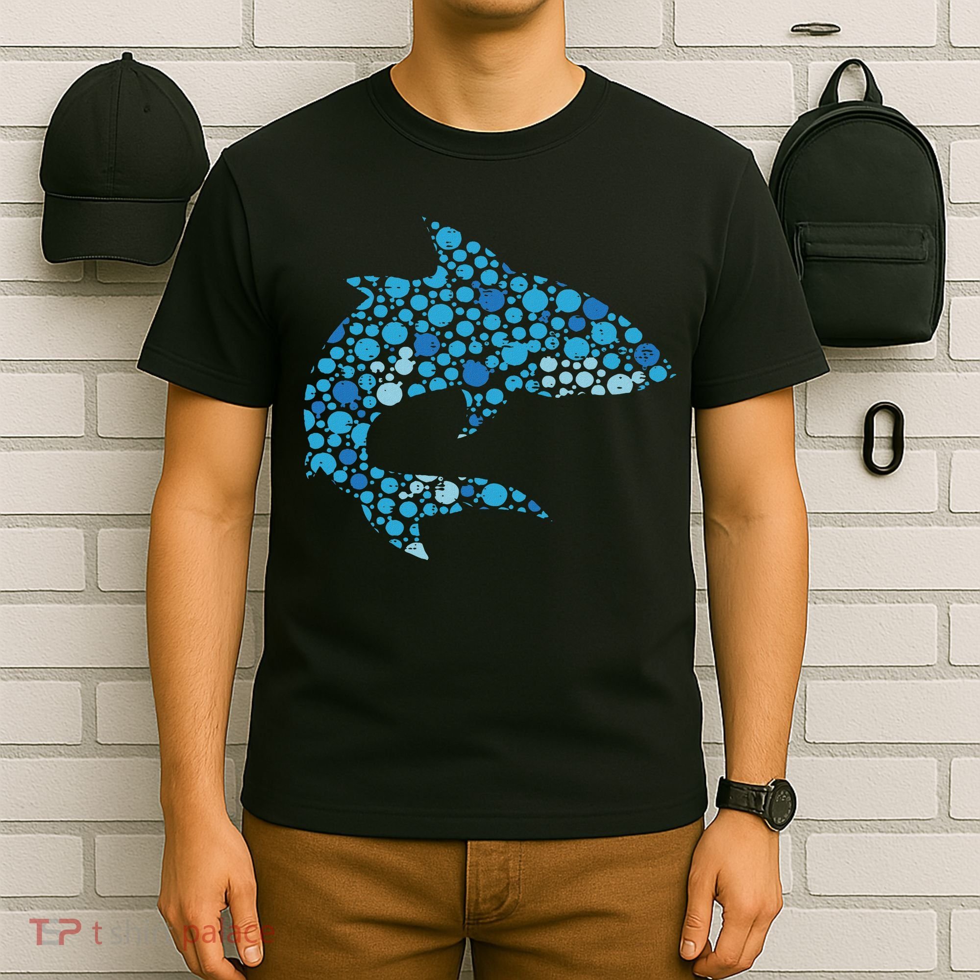Dot Art Shark Polka Dots Women T-Shirt