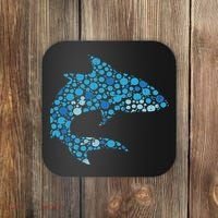 Dot Art Shark Polka Dots Women Coaster thumb 0