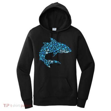 Dot Art Shark Polka Dots Women Women's Hoodie