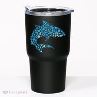 Dot Art Shark Polka Dots Women Tumbler thumb 0