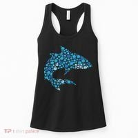 Dot Art Shark Polka Dots Women Women's Tank Top thumb 0
