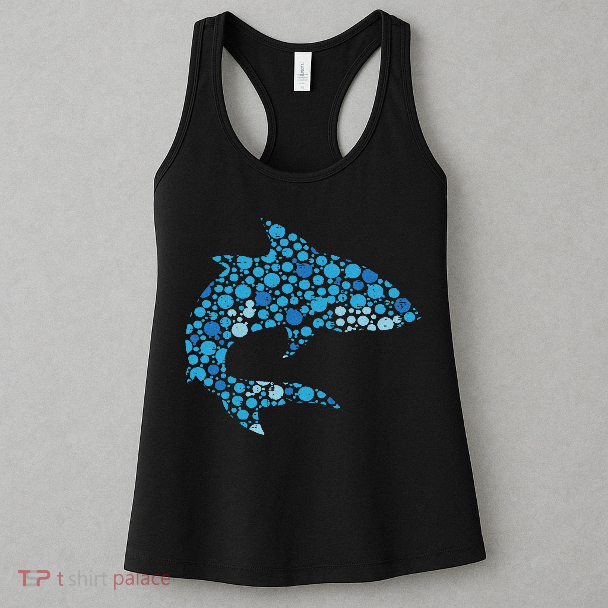 Dot Art Shark Polka Dots Women Women's Tank Top