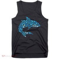 Dot Art Shark Polka Dots Women Tank Top thumb 0