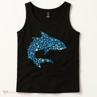 Dot Art Shark Polka Dots Women Tank Top thumb 2