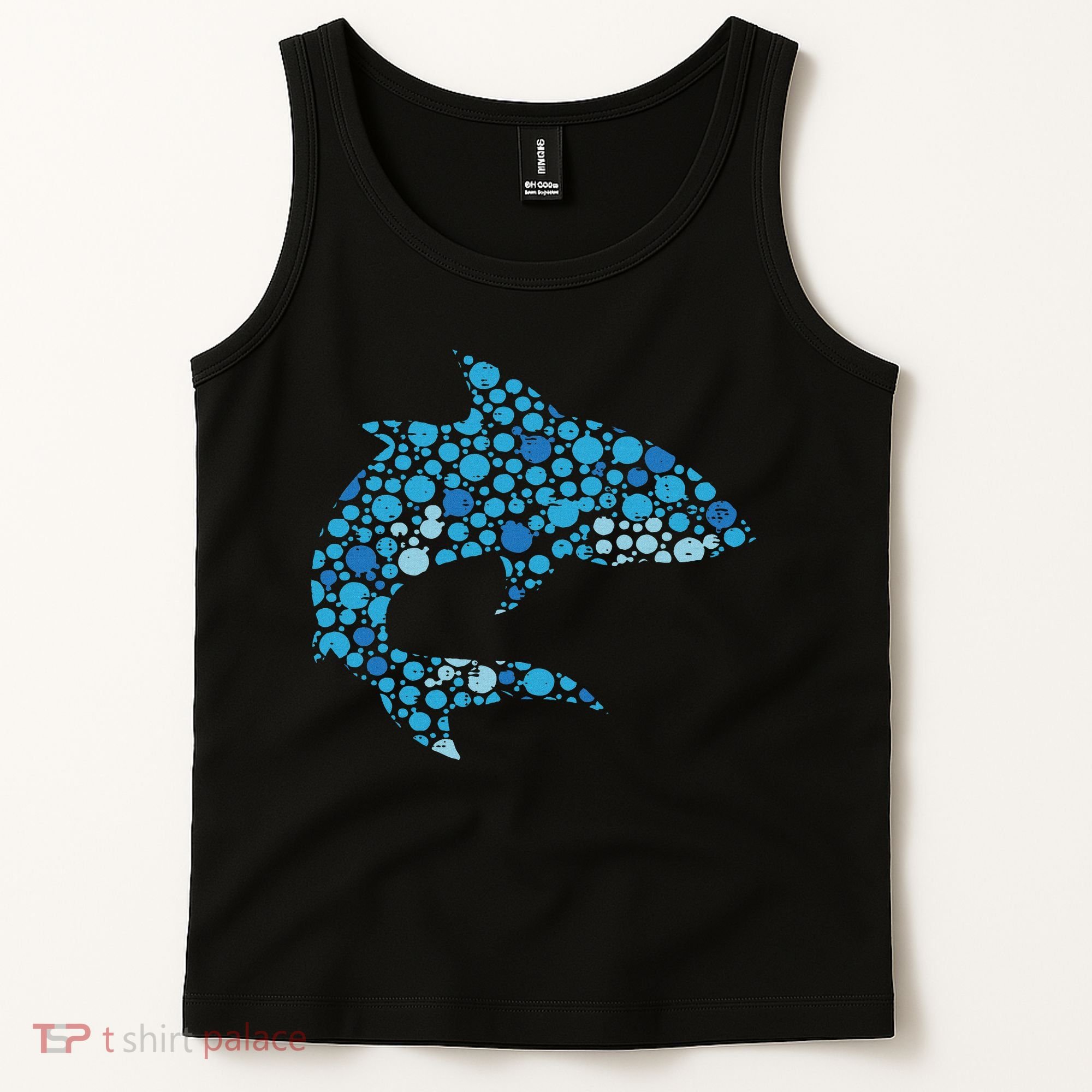 Dot Art Shark Polka Dots Women Tank Top