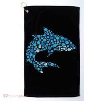 Dot Art Shark Polka Dots Women Golf Towel thumb 0