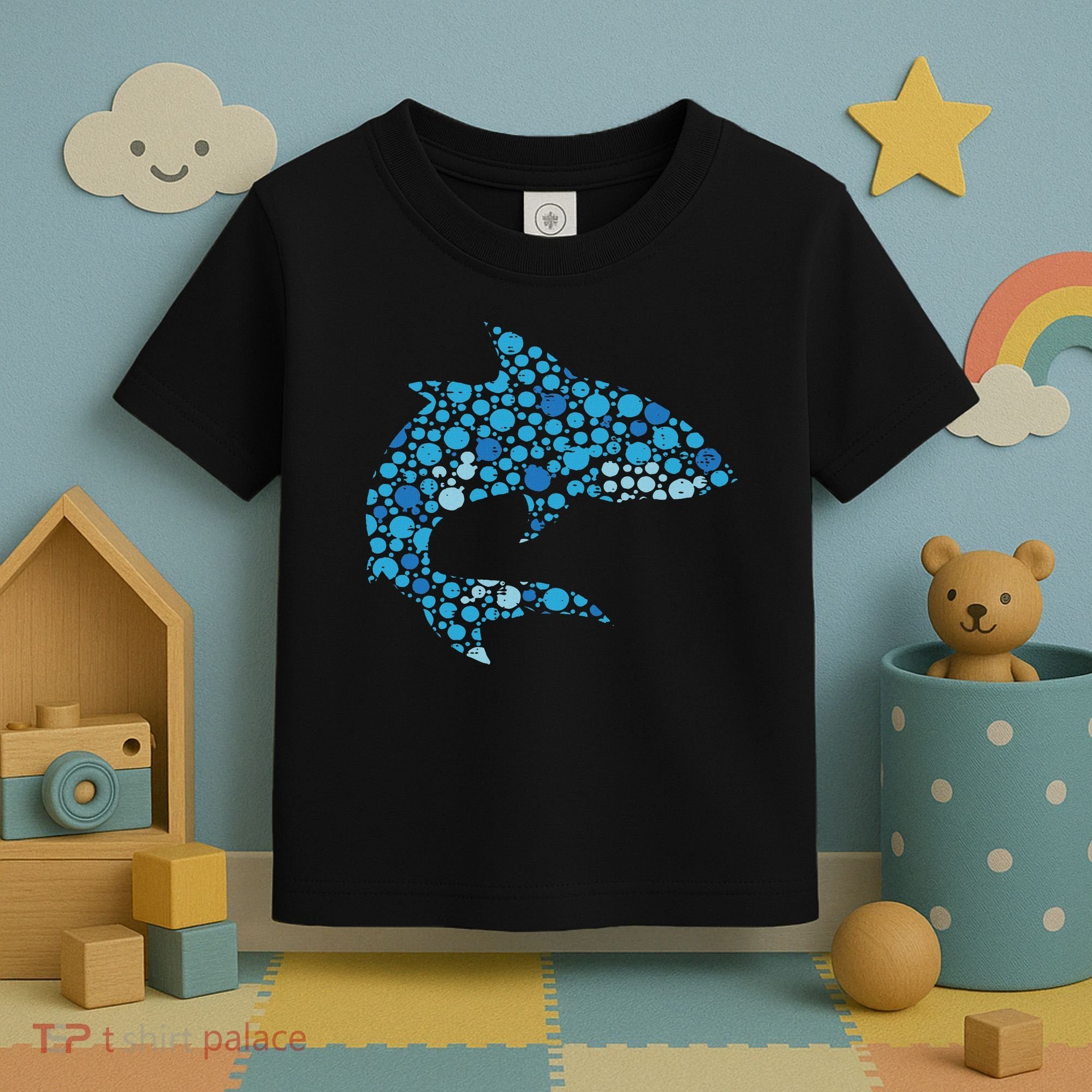 Dot Art Shark Polka Dots Women Toddler T-Shirt