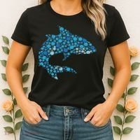 Dot Art Shark Polka Dots Women Women's T-Shirt thumb 2