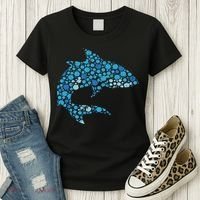 Dot Art Shark Polka Dots Women Women's T-Shirt thumb 3