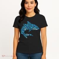 Dot Art Shark Polka Dots Women Women's T-Shirt thumb 4