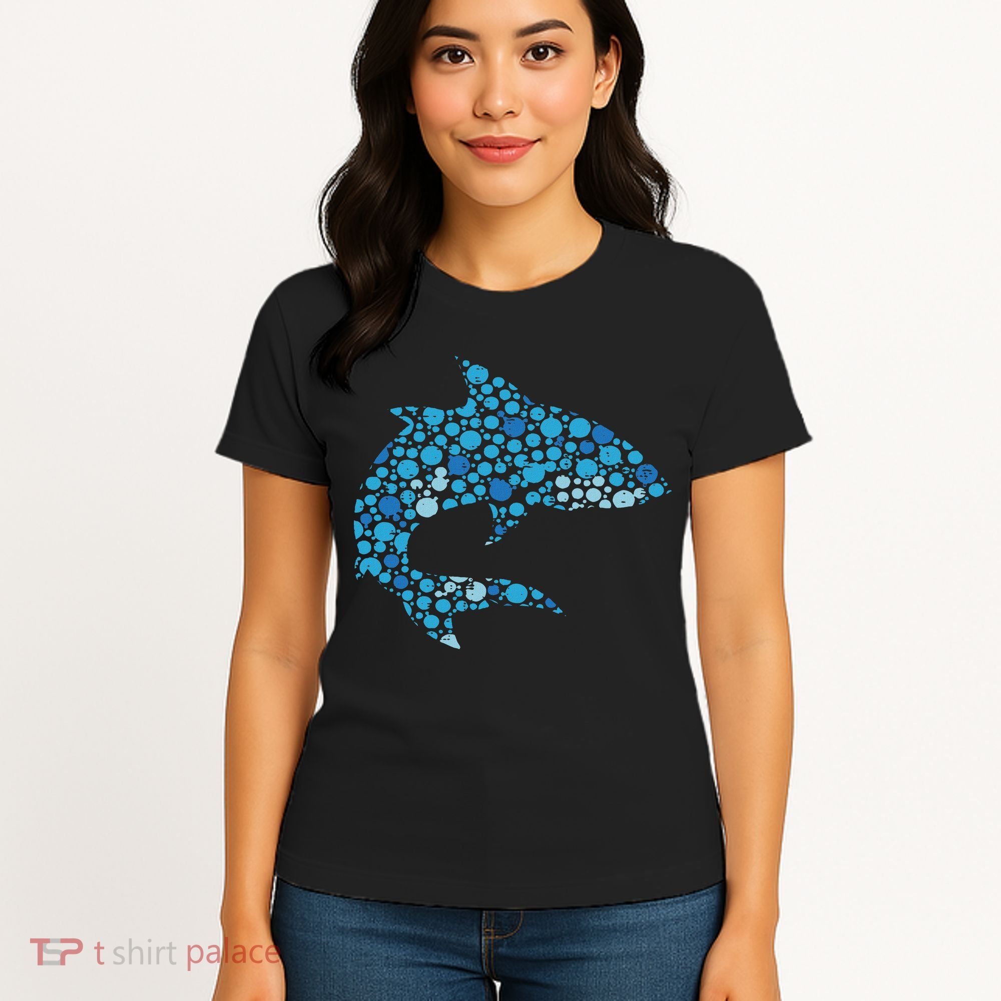 Dot Art Shark Polka Dots Women Women's T-Shirt