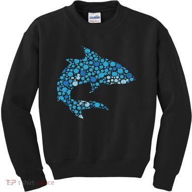 Dot Art Shark Polka Dots Women Kids Sweatshirt