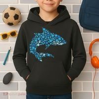 Dot Art Shark Polka Dots Women Kids Hoodie thumb 2