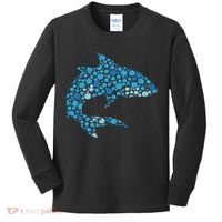 Dot Art Shark Polka Dots Women Kids Long Sleeve Shirt thumb 0