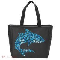 Dot Art Shark Polka Dots Women Tote Bag thumb 0