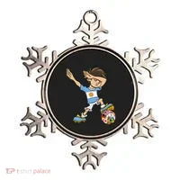Dabbing Argentina Soccer Jersey National Flag Ornament thumb 0