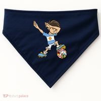 Dabbing Argentina Soccer Jersey National Flag USA-Made Doggie Bandana thumb 0