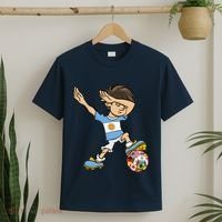 Dabbing Argentina Soccer Jersey National Flag T-Shirt thumb 2