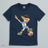 Dabbing Argentina Soccer Jersey National Flag T-Shirt thumb 5