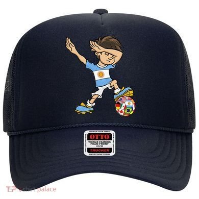 Dabbing Argentina Soccer Jersey National Flag Hat