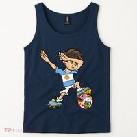 Dabbing Argentina Soccer Jersey National Flag Tank Top thumb 2