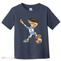 Dabbing Argentina Soccer Jersey National Flag Toddler T-Shirt thumb 0