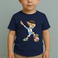 Dabbing Argentina Soccer Jersey National Flag Toddler T-Shirt thumb 2