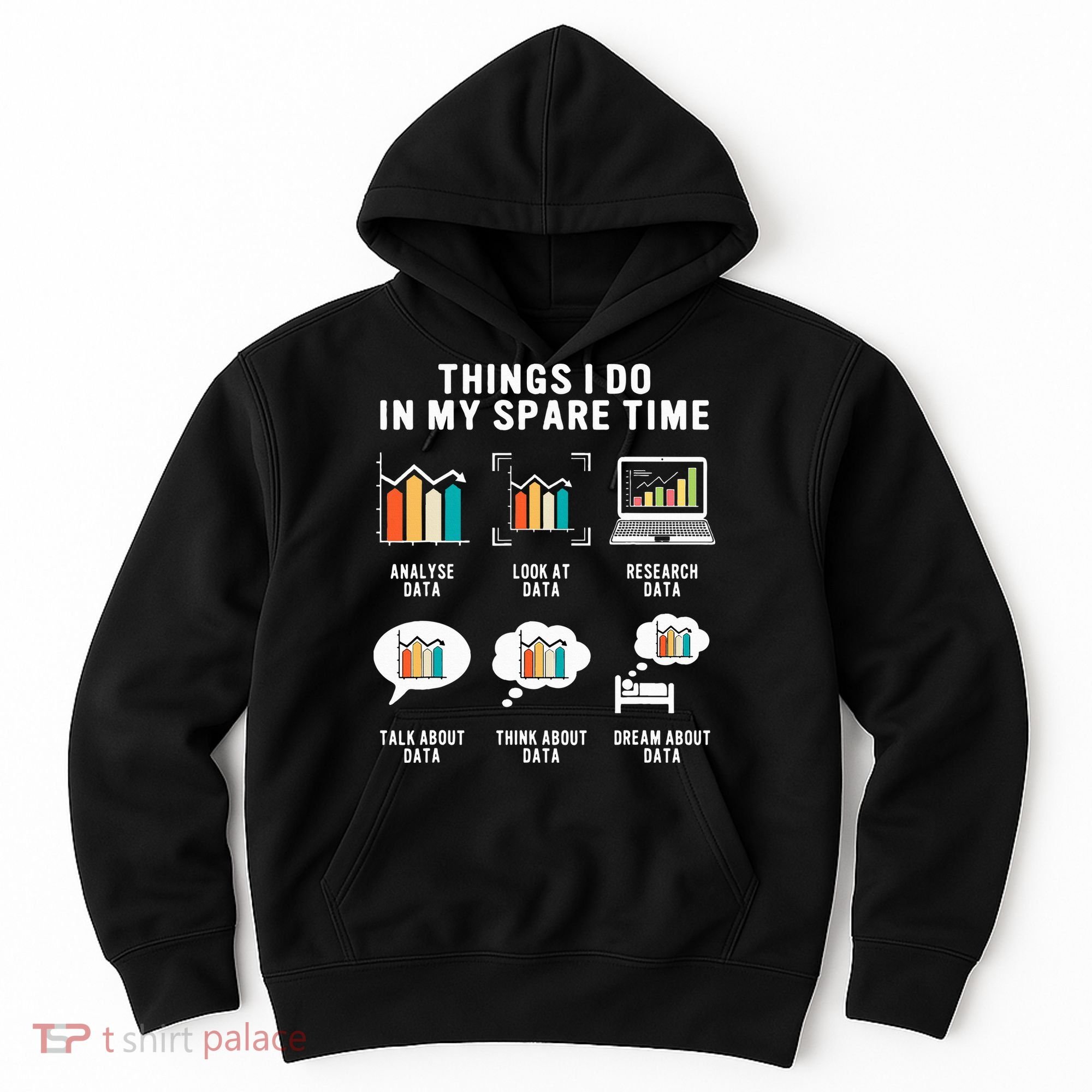 Data Analyst Statistic Scientist Funny Data Engineer Nerd Hoodie