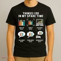 Data Analyst Statistic Scientist Funny Data Engineer Nerd T-Shirt thumb 3