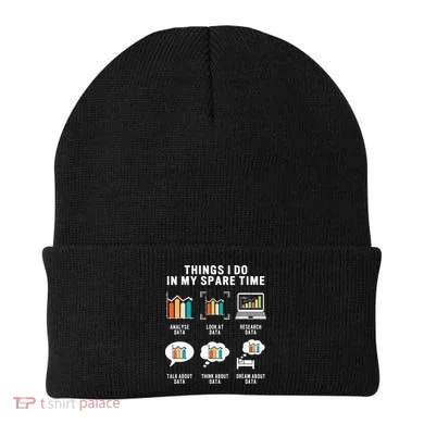 Data Analyst Statistic Scientist Funny Data Engineer Nerd Beanie