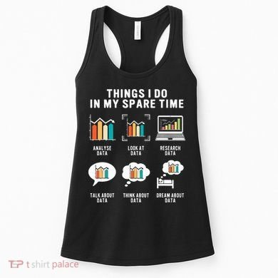 Data Analyst Statistic Scientist Funny Data Engineer Nerd Women's Tank Top