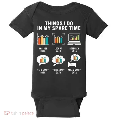 Data Analyst Statistic Scientist Funny Data Engineer Nerd Baby Bodysuit
