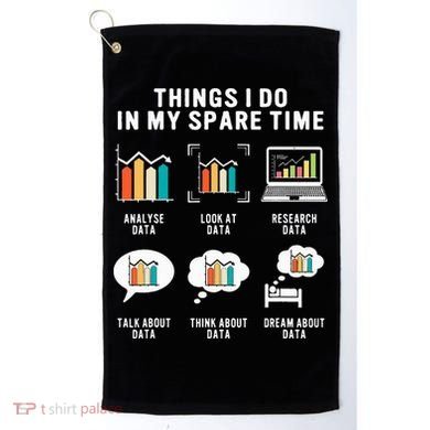 Data Analyst Statistic Scientist Funny Data Engineer Nerd Golf Towel