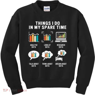 Data Analyst Statistic Scientist Funny Data Engineer Nerd Kids Sweatshirt