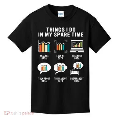 Data Analyst Statistic Scientist Funny Data Engineer Nerd Kids T-Shirt