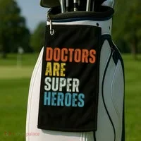 Doctors Are Super Heroes Golf Towel thumb 2