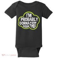 Don't Approach Sarcasm I'm Probably Gonna Fart Soon Funny Baby Bodysuit thumb 0