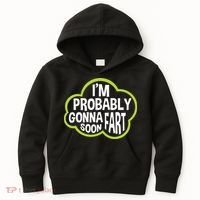 Don't Approach Sarcasm I'm Probably Gonna Fart Soon Funny Kids Hoodie thumb 0