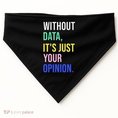 Data Analyst Statistics Statistician Funny Data Engineer USA-Made Doggie Bandana