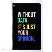 Data Analyst Statistics Statistician Funny Data Engineer Golf Towel thumb 0