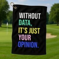 Data Analyst Statistics Statistician Funny Data Engineer Golf Towel thumb 1