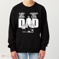 Dad A Sons First Hero Daughters First Love FatherS Day Gift Women's Sweatshirt thumb 0