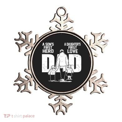 Dad A Sons First Hero Daughters First Love FatherS Day Gift Ornament
