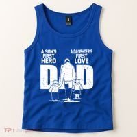 Dad A Sons First Hero Daughters First Love FatherS Day Gift Tank Top thumb 2