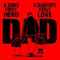 Dad A Sons First Hero Daughters First Love FatherS Day Gift Santa Hat thumb 1