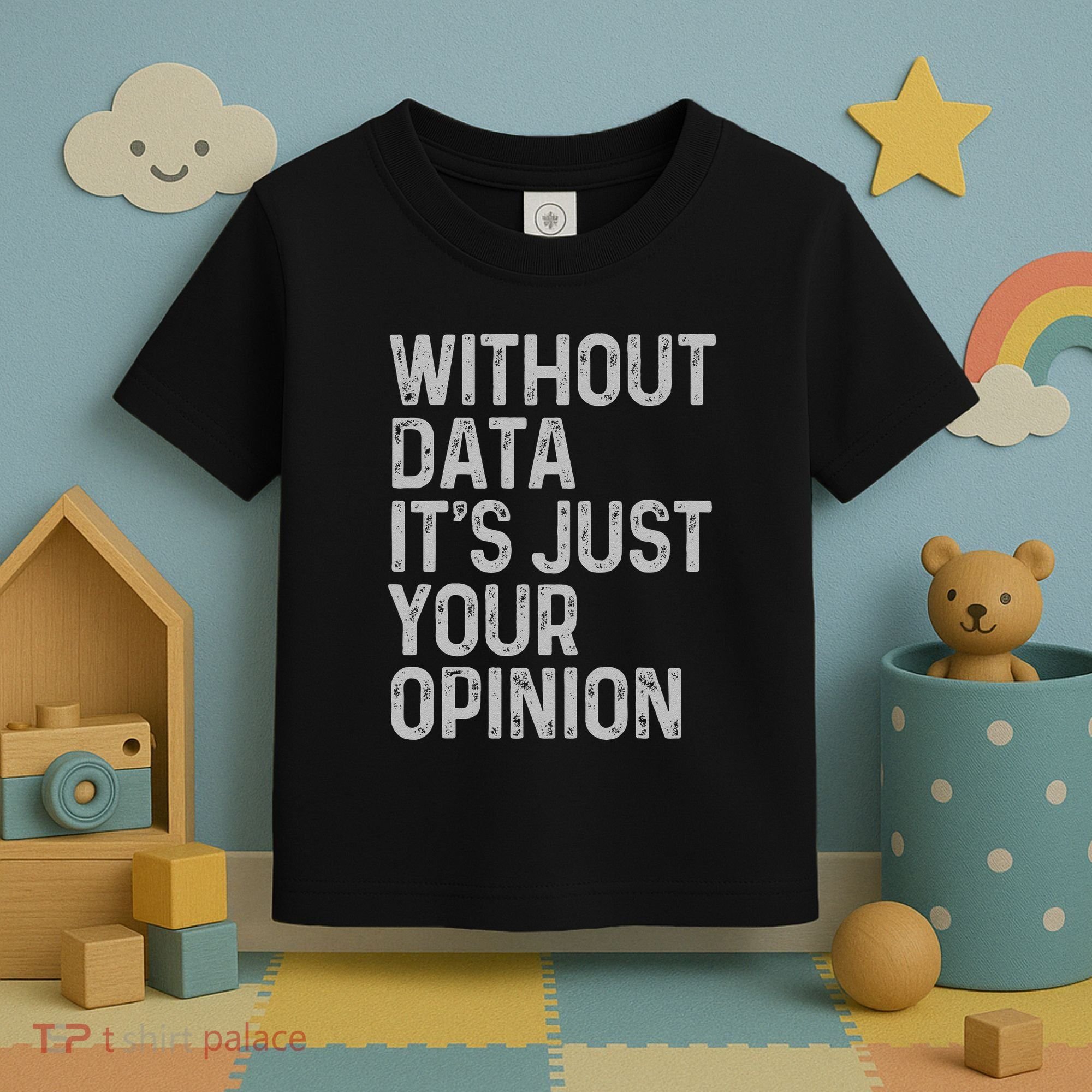 Data Analyst Statistic Statistician Funny Data Engineer Nerd Toddler T-Shirt